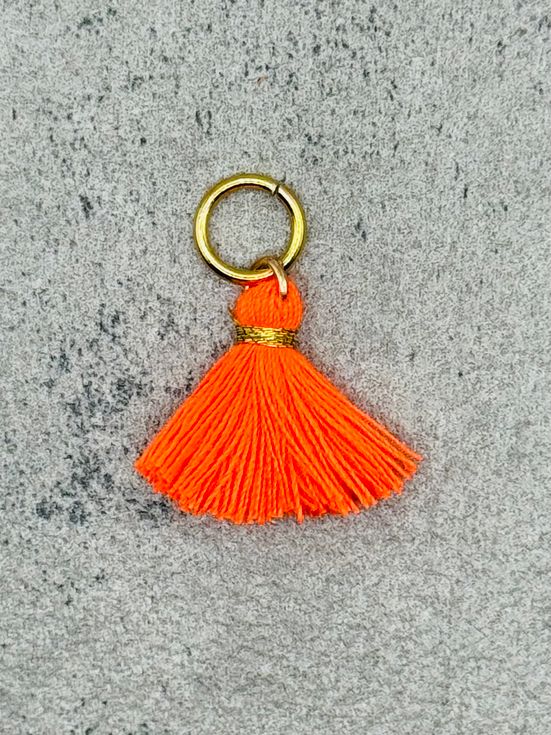 Dein eigenes Kettendesign  - Tassel neonorange