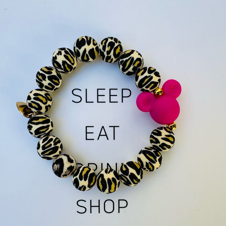 herzteil-mickey-leo-armband Mickey Meets Leopard - Herzteil Armband