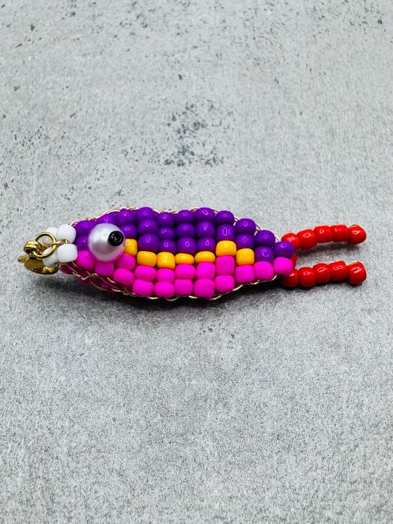 Beaded Fish Anhänger