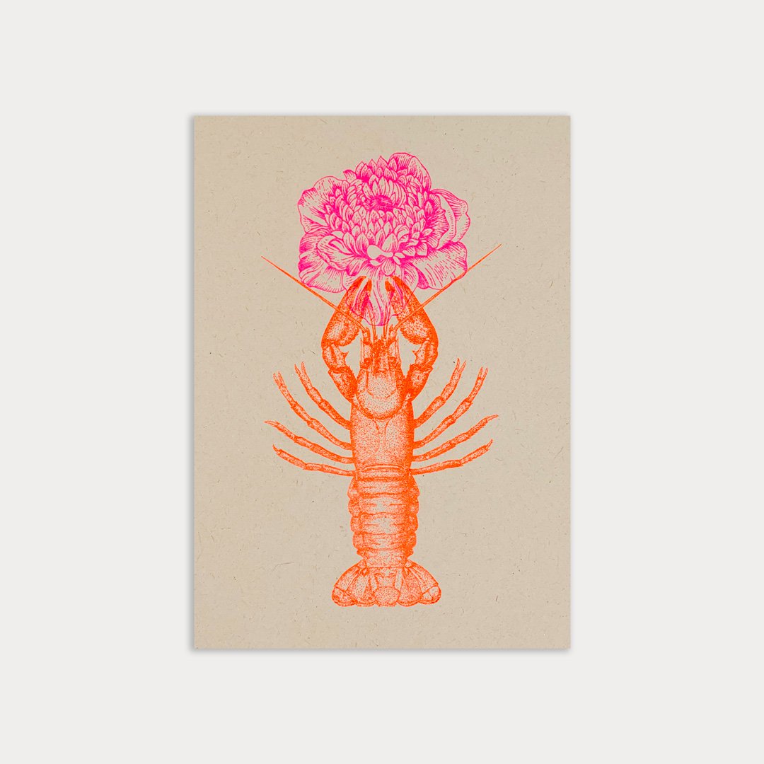 Design-Postkarte-Hummer Hummer Design Postkarte
