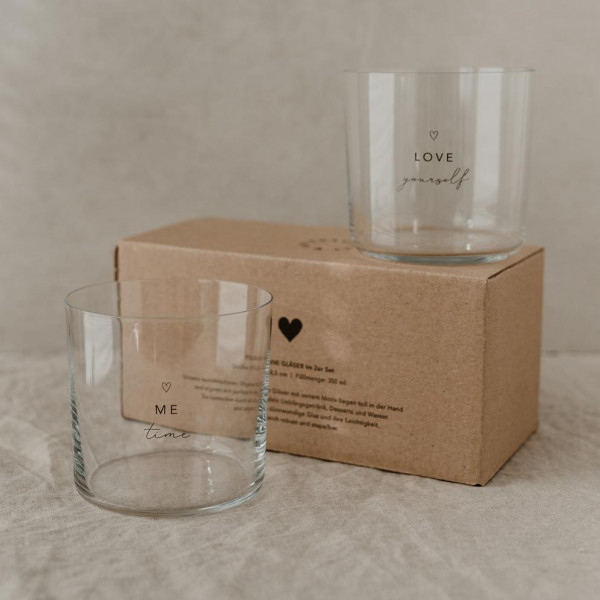Design Selflove Trinkglas im 2er Set