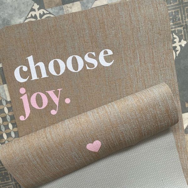Choose Joy Herzteil Yogamatte