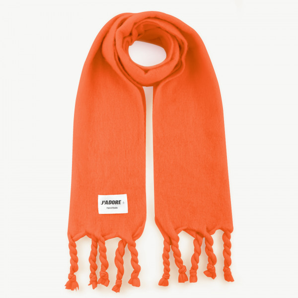 Kuscheliger Schal - neon orange