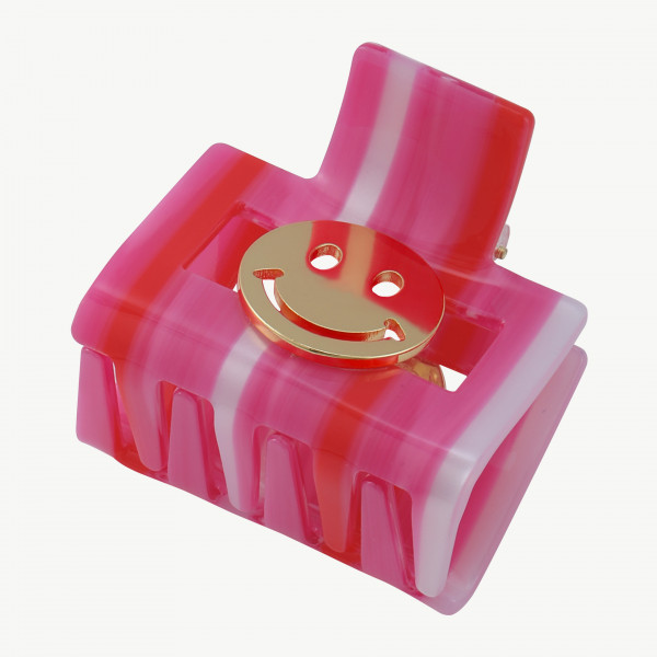 Mittelgroße Smiley-Haarsspange