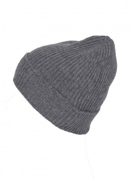 100% Cashmere - Mütze mittelgrau