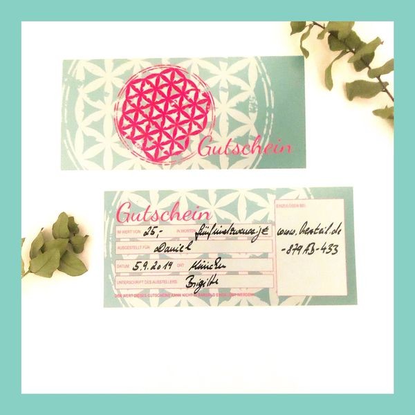 Herzteil Geschenk Gutschein 25,00 €