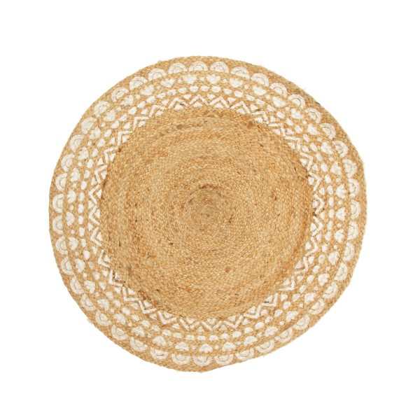 Bohemian Mandala Jute Teppich