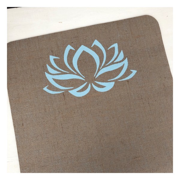 Lotus Yogamatte von Herzteil